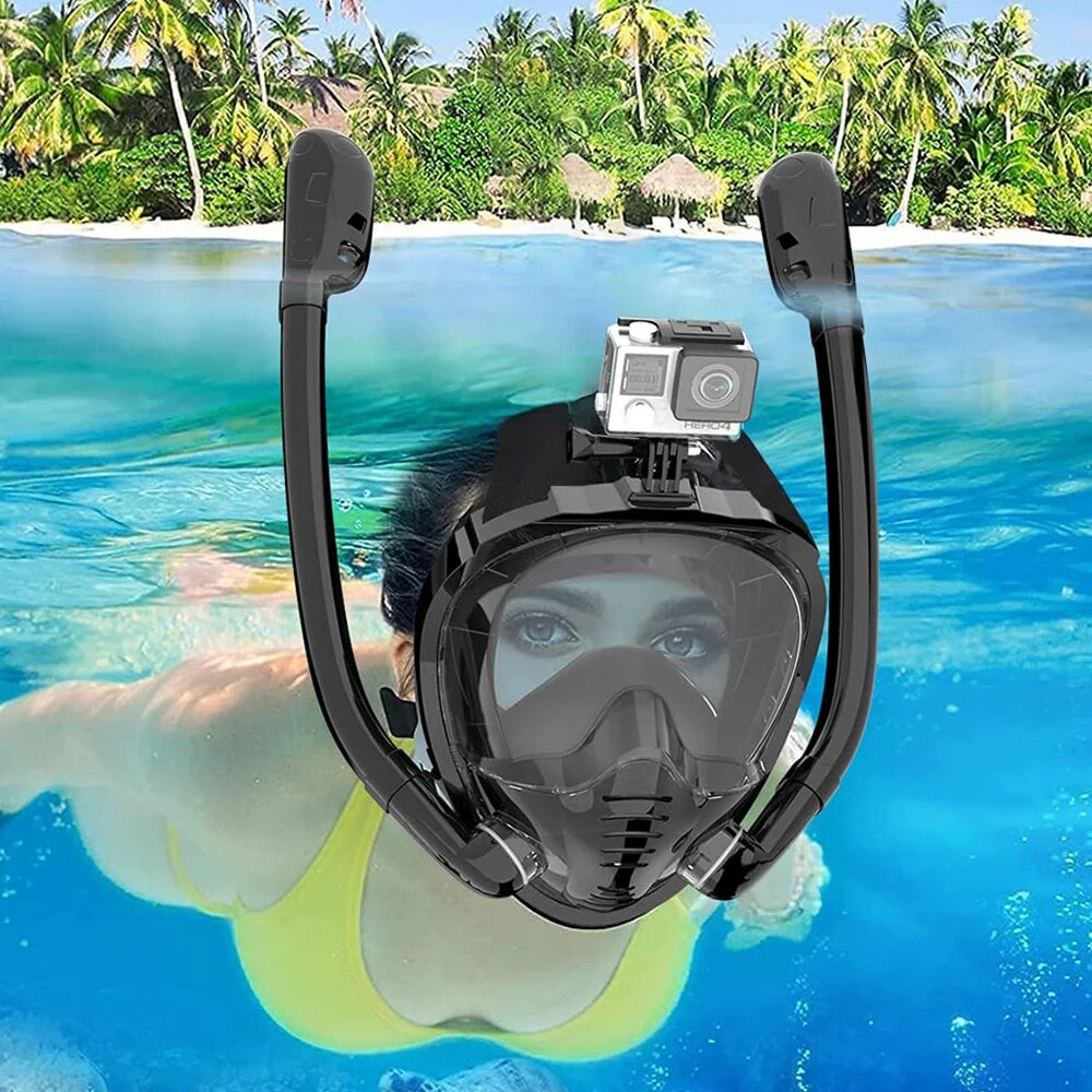 Full Face Snorkel Mask 180°Pan - đánh giá và giá Anti Pollution Mask