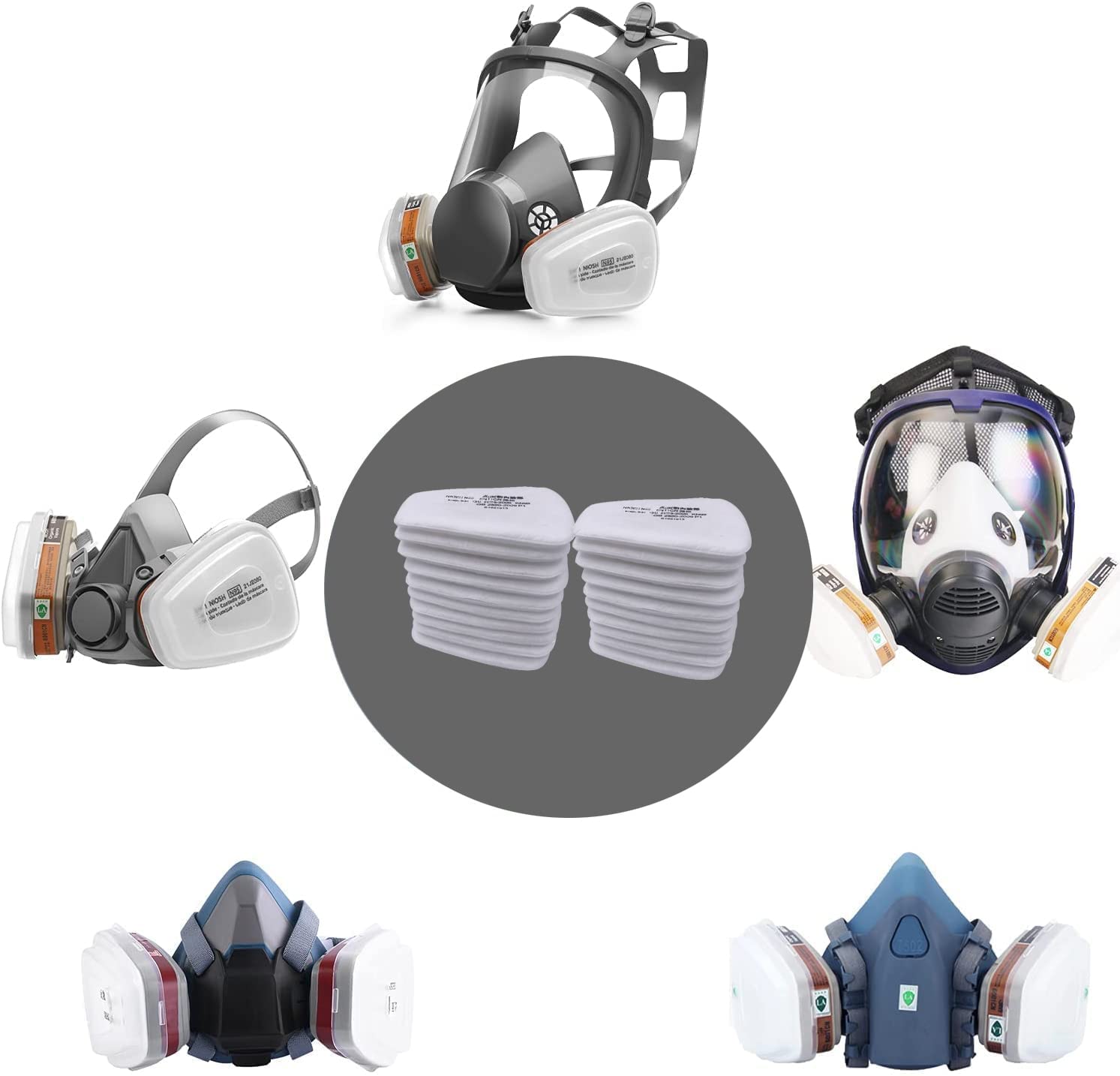 6001/6200/7502/6800 Chemical G - đánh giá và giá Anti Pollution Mask